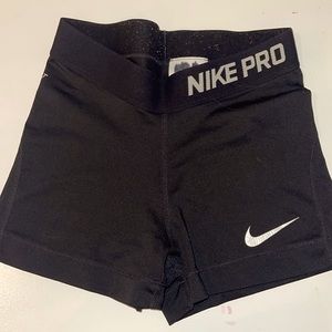 Nike Pro, worn, kids XS, black